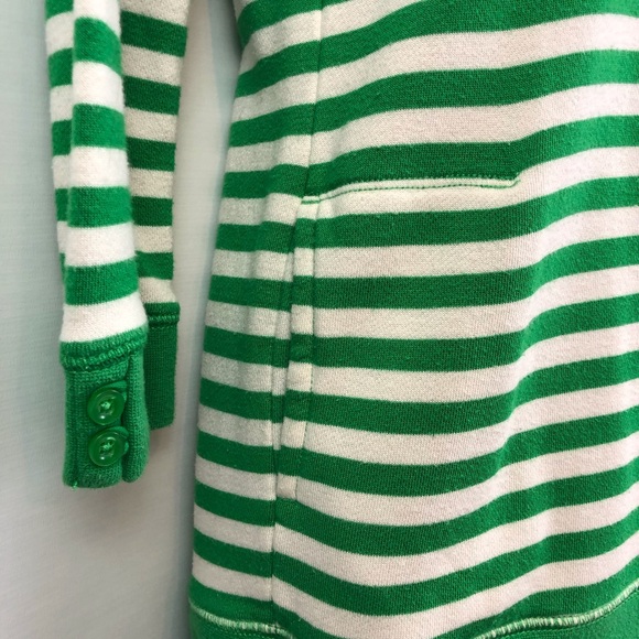 Gap Green White Stripe Hoodie Sweatshirt - Picture 5 of 16
